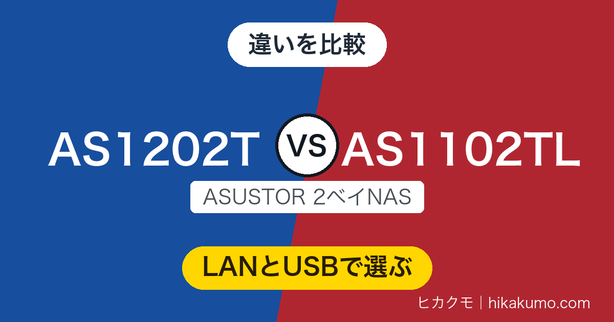 【違い】AS1202TとAS1102TLを比較!違いはLANとUSBに集中、2.5GbEのAS1202Tが一歩先